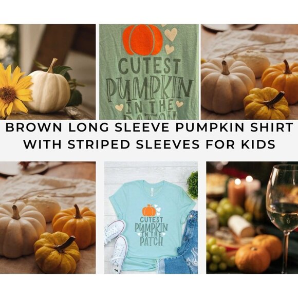 Cutest Pumpkin In The Patch Graphic Tee XL Tultex 50% Cotton 50% Polyester Mint - Picture 1 of 7